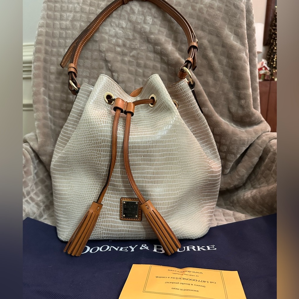 Dooney & Bourke “Serena” drawstring bucket bag
